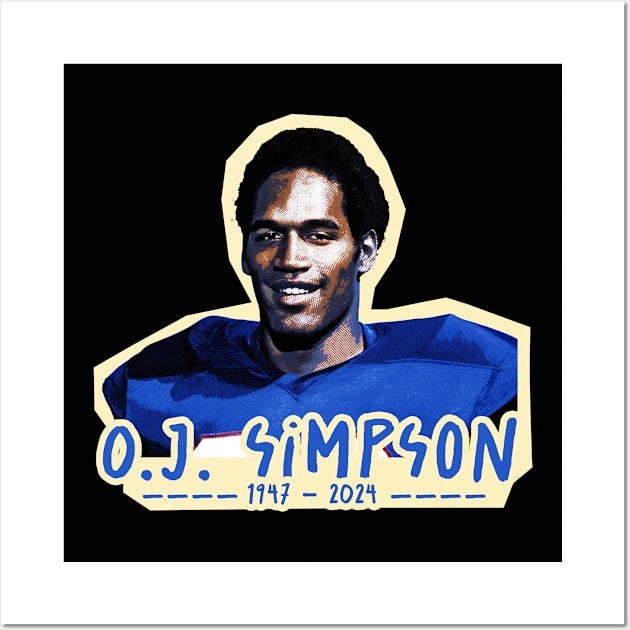 oj simpson 1947 - 2024 Wall Art by Colana Studio